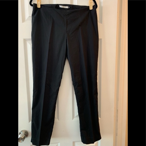 Gio Moretti Italian black cotton slacks - Picture 1 of 4